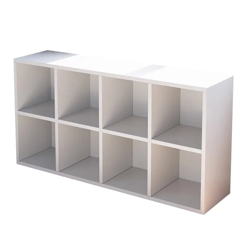 Bookshelf, storage rack, children\'s floor standing low cabinet, student storage cabinet, living room combination grid cabinet,