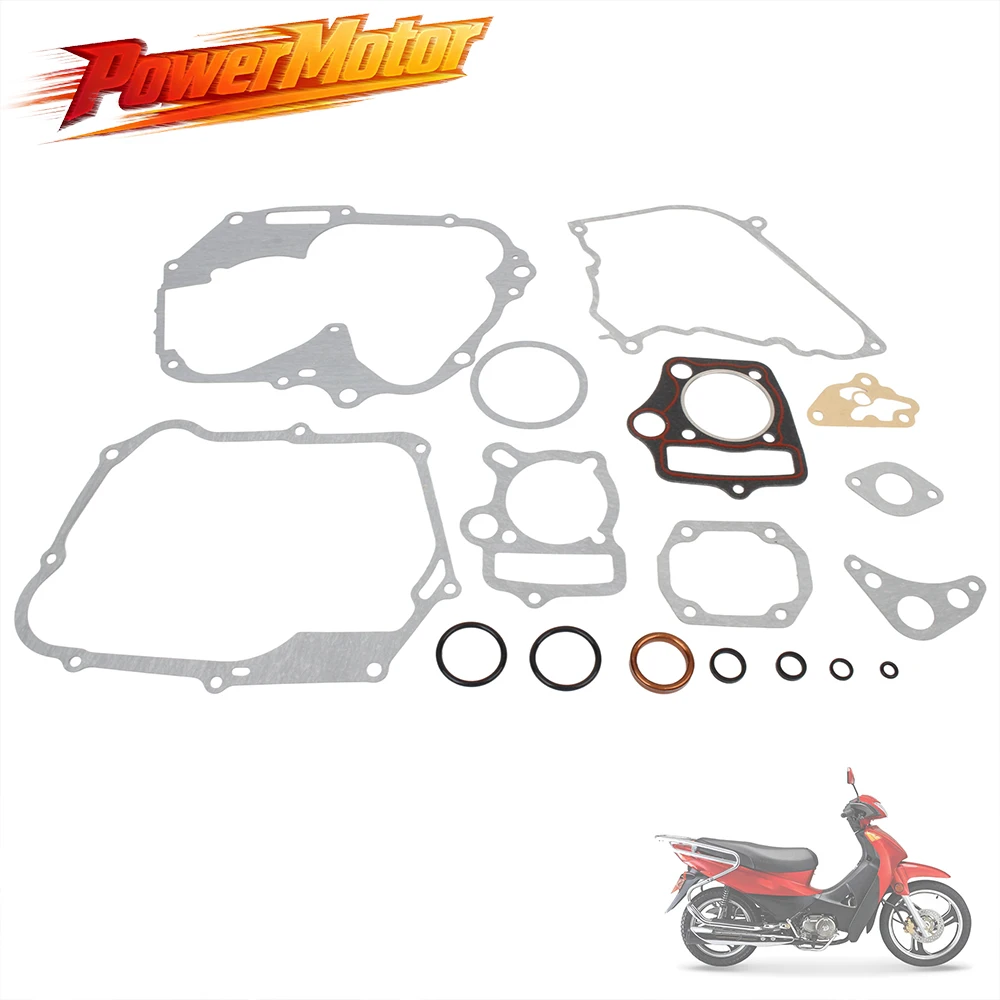 For Lifan 110 110cc Motorcycle Horizontal Engine Gaskets Cylinder Piston Gasket Set Dirt Pit Bike ATV