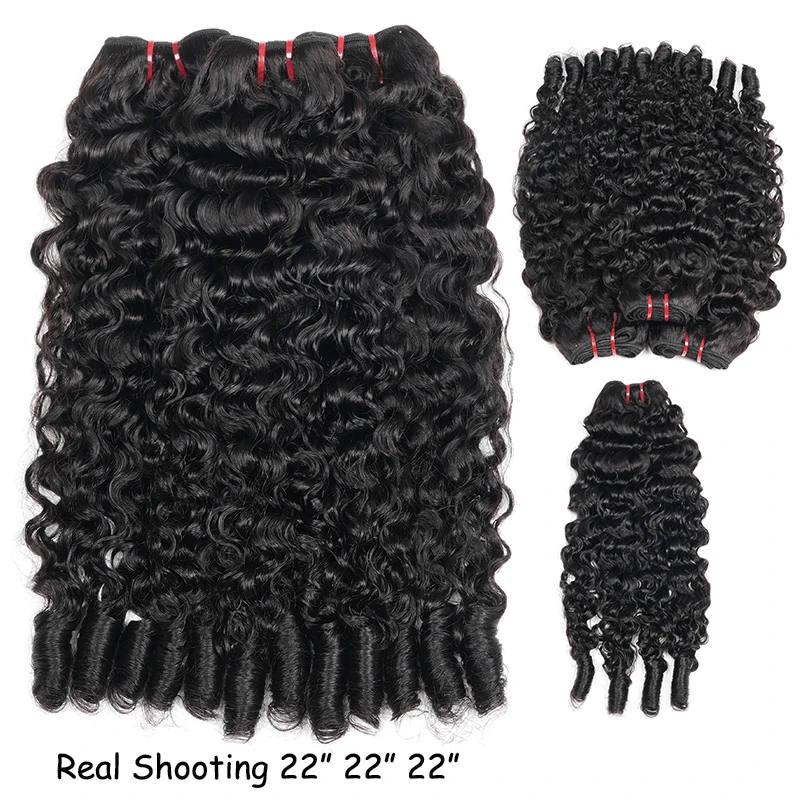 Cabelo Humano Cru 100% Virgem Vietnamita, Ondulado Profundo, Cachos Birmaneses Mink, Pacotes Duplos (3 ou 4), para Mulheres, Dupla Trama