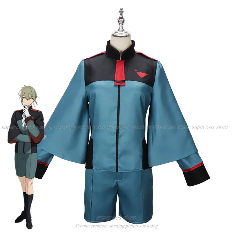 La bruja de Mercurio Suletta Mercury Miorine Rembran Anime Cosplay disfraces peluca conjunto completo Anime hombres Cosplay disfraz de Halloween