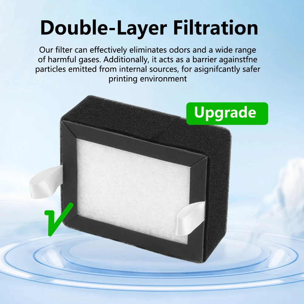 Verbesserter Luftfilter für QIDI Q2/Q2C HEPA 13+ Hochleistungs-Aktivkohle-Kombination Ultra für QIDI Q2 Drucker Ersatzteile – Detail 4