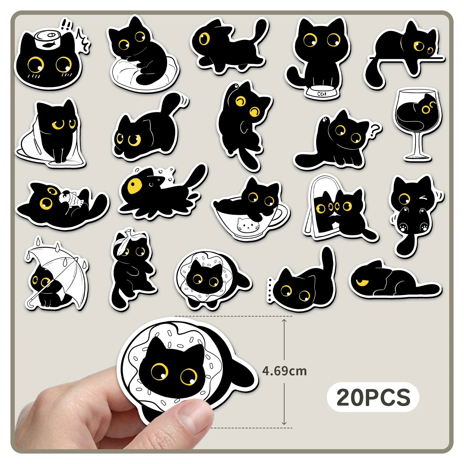 20pcs Cartoon Animal Cat Soft Magnet Stickers Kids DIY Magnetic Refrigerator Decorations Fun Creative Kitchen Accessories