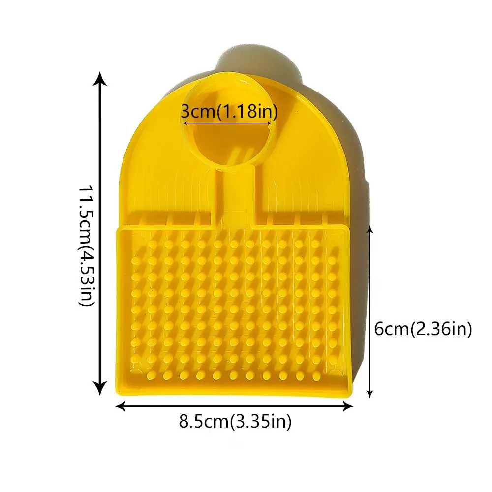 10 قطعة الإبداعية مكافحة الغرق النحل وعاء مياه 30 مللي متر ضياء زجاجة محول العسل المغذية البلاستيك أدوات تربية النحل في الهواء الطلق #6