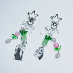 a sign of affection yuki and itsuomi tulip matching keychain Y2k handmade