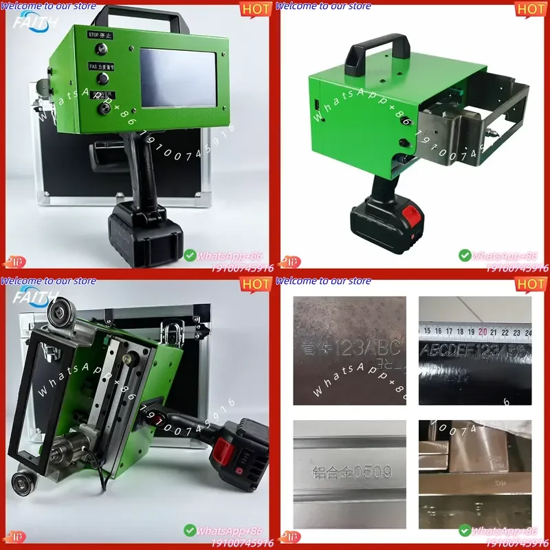 2026 Faith Portable Vin Number Dot Peen Marking Machine for Plate Lightweight Handheld Metal Engraving Machine for Car Parts