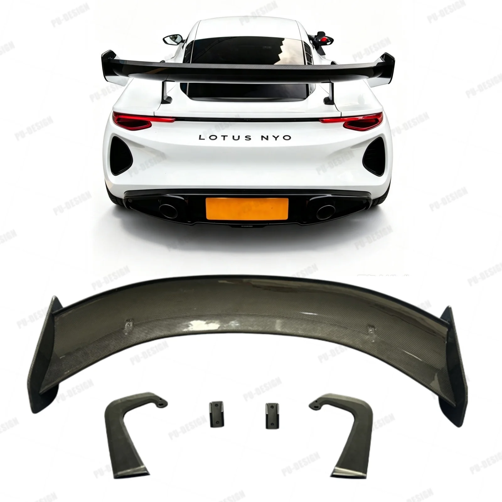 Rear Trunk Lid Car Spoiler Fit For 2022-2025 Lotus EMIRA Dry Carbon Fiber Automobile Tail Wing Accessories Parts