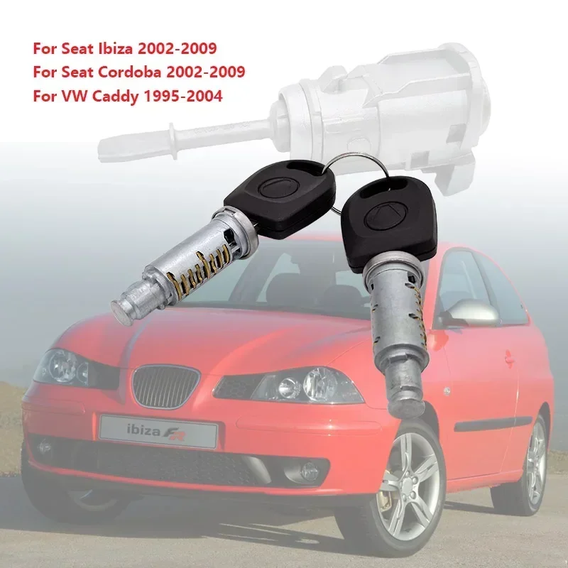 ZESTAW NAPRAWCZY CYLINDRA ZAMKA DRZWI DO SEAT IBIZA CORDOBA VW CADDY 6L 3837167 B/168B