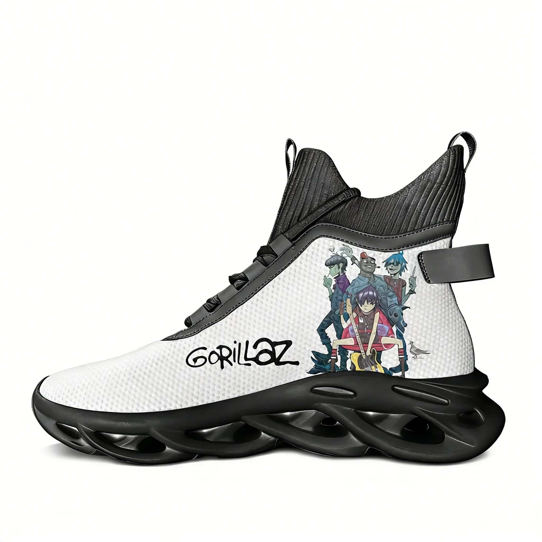 

Gorillaz Rock Band ChakaKhan High Top Flats Sneakers Men Women Sports Running Shoes Sneaker Lace Up Mesh Footwear Custom Shoe