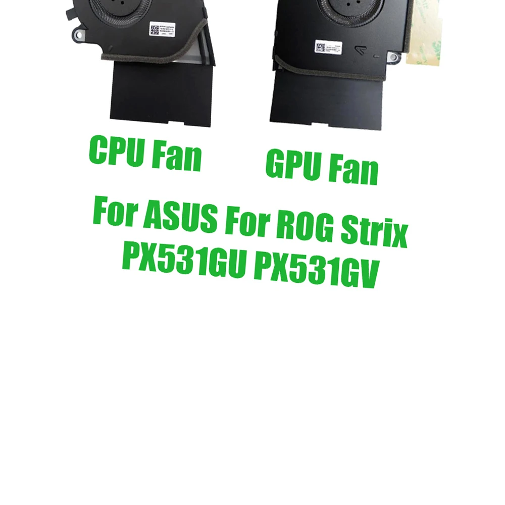 For ASUS For ROG Strix PX531GU PX531GV DC5V 0.5A Replacement Laptop CPU GPU Fan