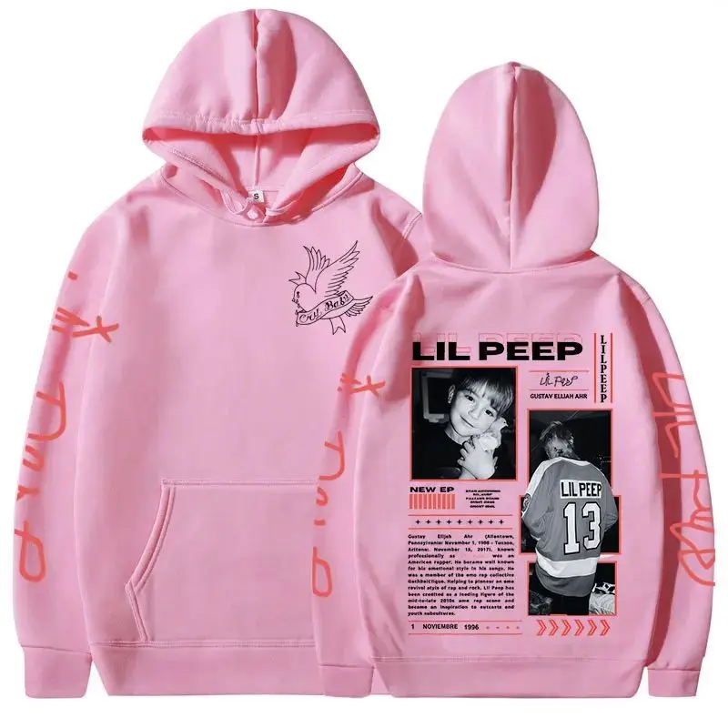 Y2k الهيب البوب Harajuku هوديي مغني الراب ليل اللمحة Crybaby Hellboy هوديس النساء الملابس المتضخم طويلة الأكمام كنزة صوف للجنسين #1