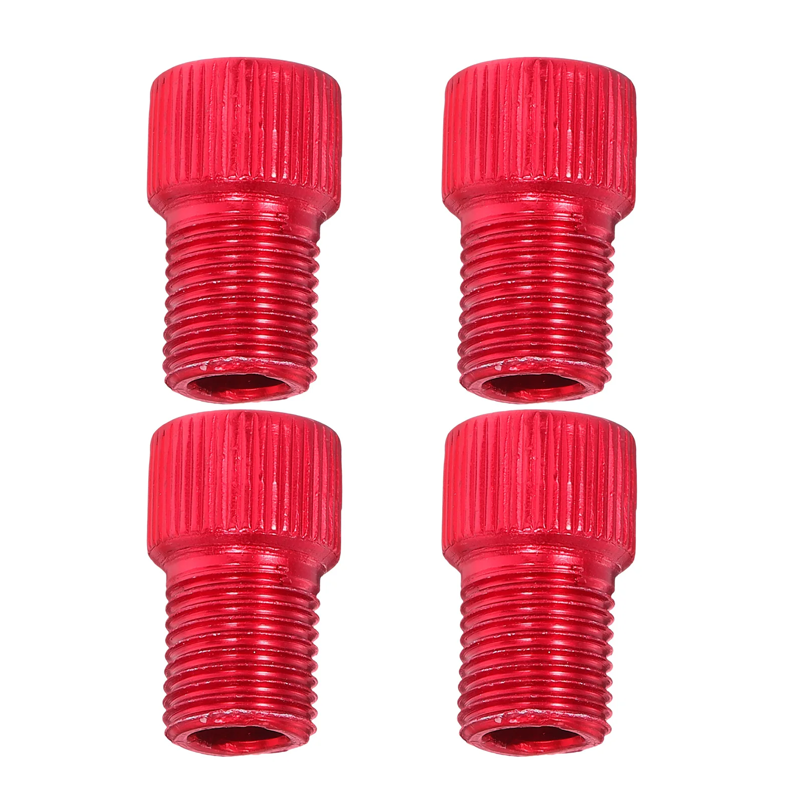 

4 pcs Valve Conversion Nozzle Aluminum Alloy Bike Tire Pump Adapter Mountain Road Bicycles Cycling