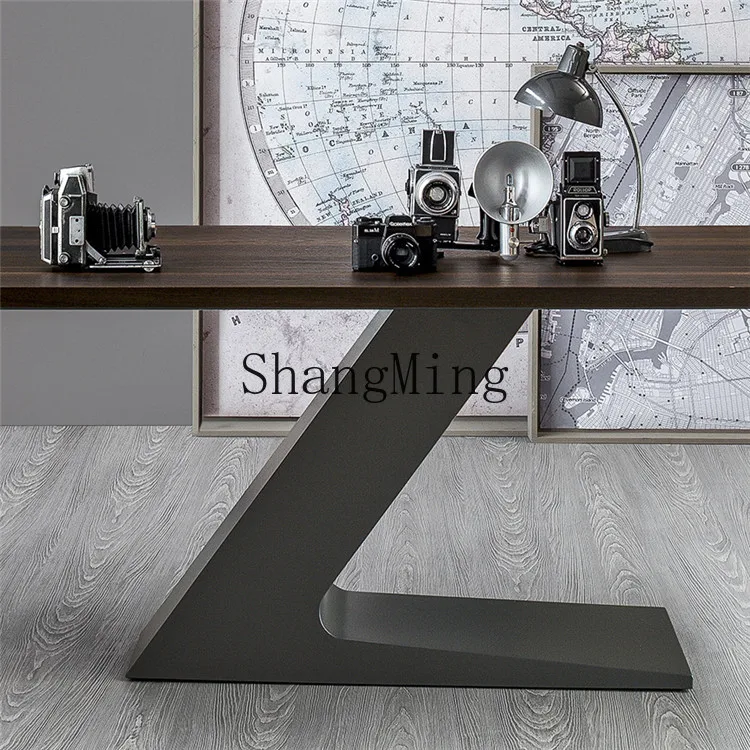HJ solid wood office conference table personalized dining table simple modern creative computer desk
