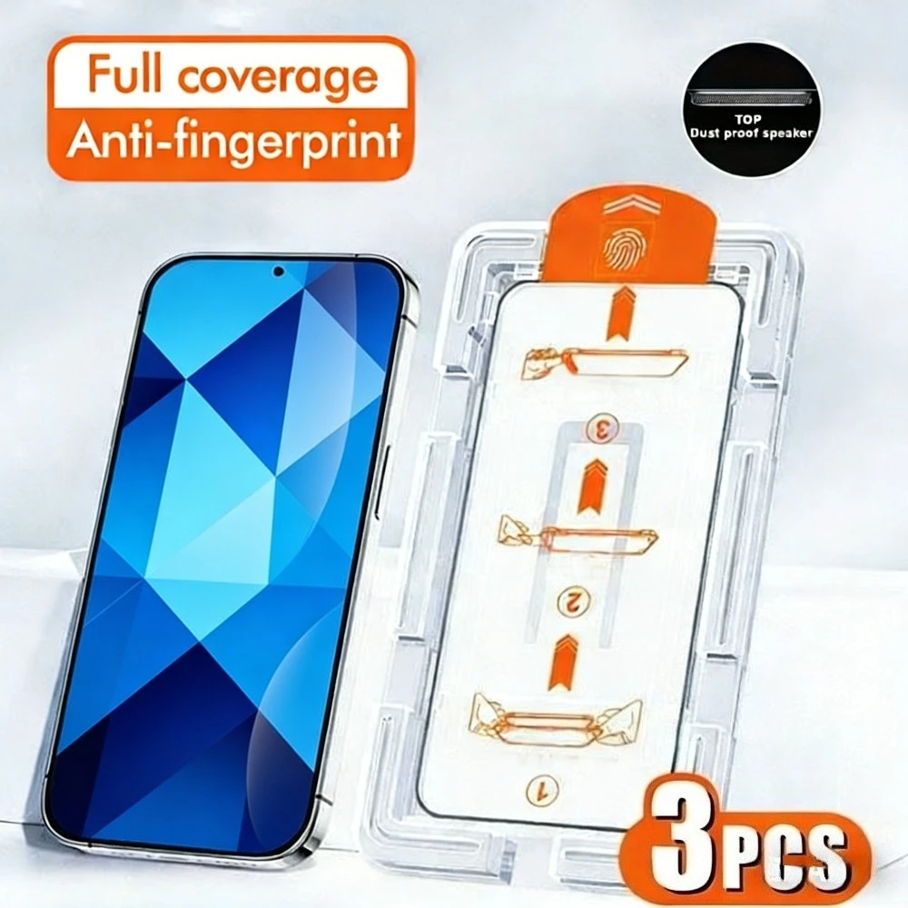 3Pcs Full Cover Screen Protector for Samsung Galaxy S26 S25 S24 Ultra S23 S22 S21 Plus S25 S24 FE One Click Installation Glass