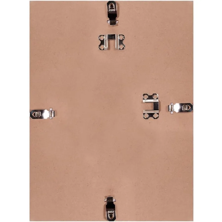 Ambiance Gallery Clip Frame 8x86 Pack of Modern LowProfile Invisible Minimalist Picture Frames Poster Frames with Glass and Bac