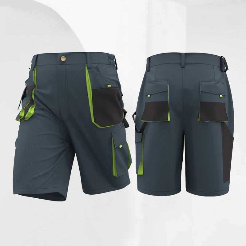 Summer Shorts Work Pants Multi-pocket Wear-resistant Construction Workers Labor Insurance Pants European Size Work Clothes