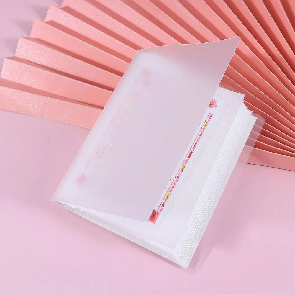 40 Slots Manicure Storage Box Holder Nail Sticker Book Album Large Size Decals for Collecting Stickers