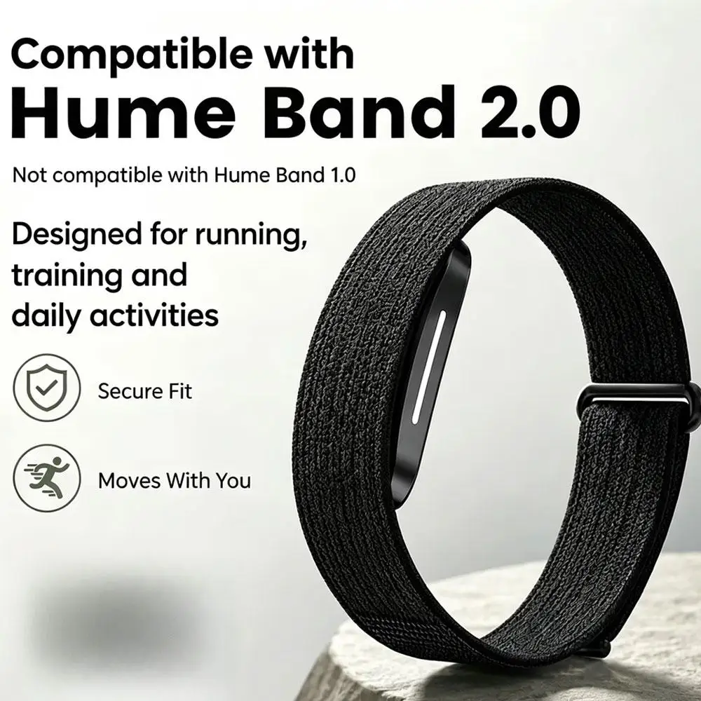 Gewebtes Nylon-Ersatzarmband für Hume Band 2.0 Gesundheits- und Fitness-Tracker, atmungsaktives Sport-Armband ﻿ Zubehör Armband – Detail 1