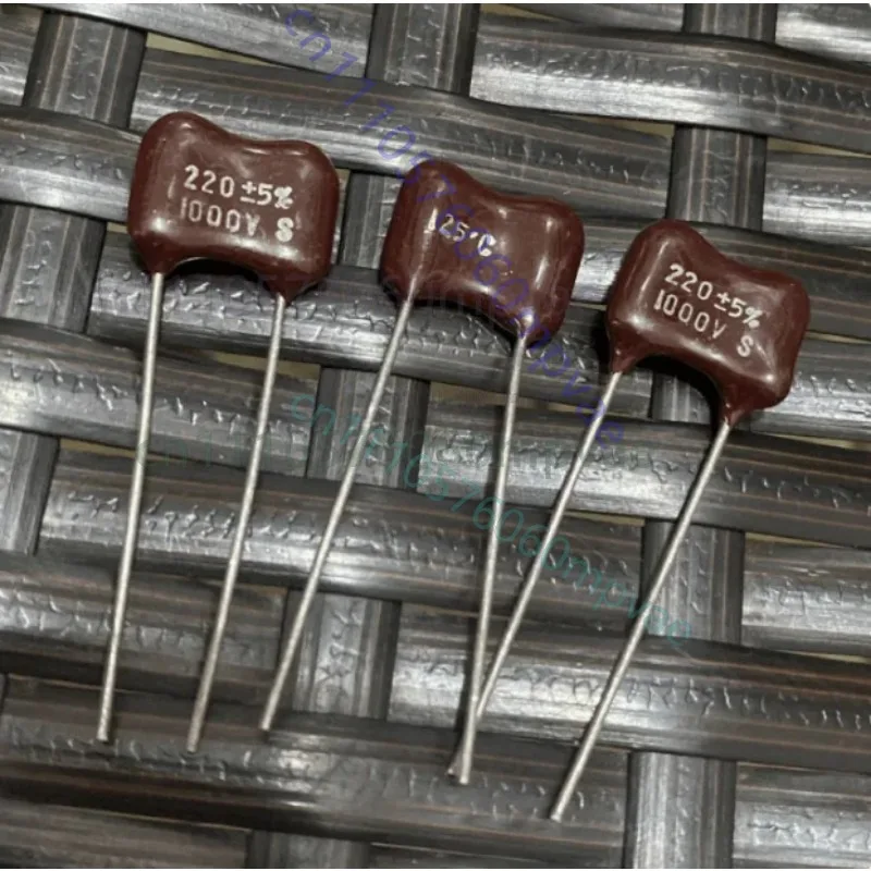 10pcs-1000v221-1000v220pf-cdm-silver-mica-capacitor-mica-capacitor