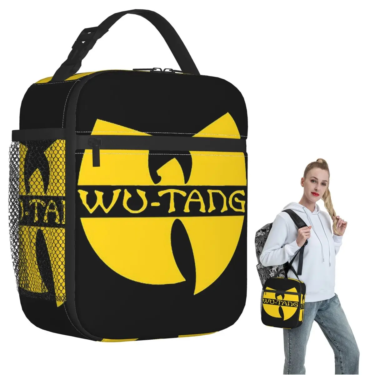 Wu Tang Clan Print Insulated Lunch Bag for Women Kids Portable Food Boxes Thermal Lunch Box Tote