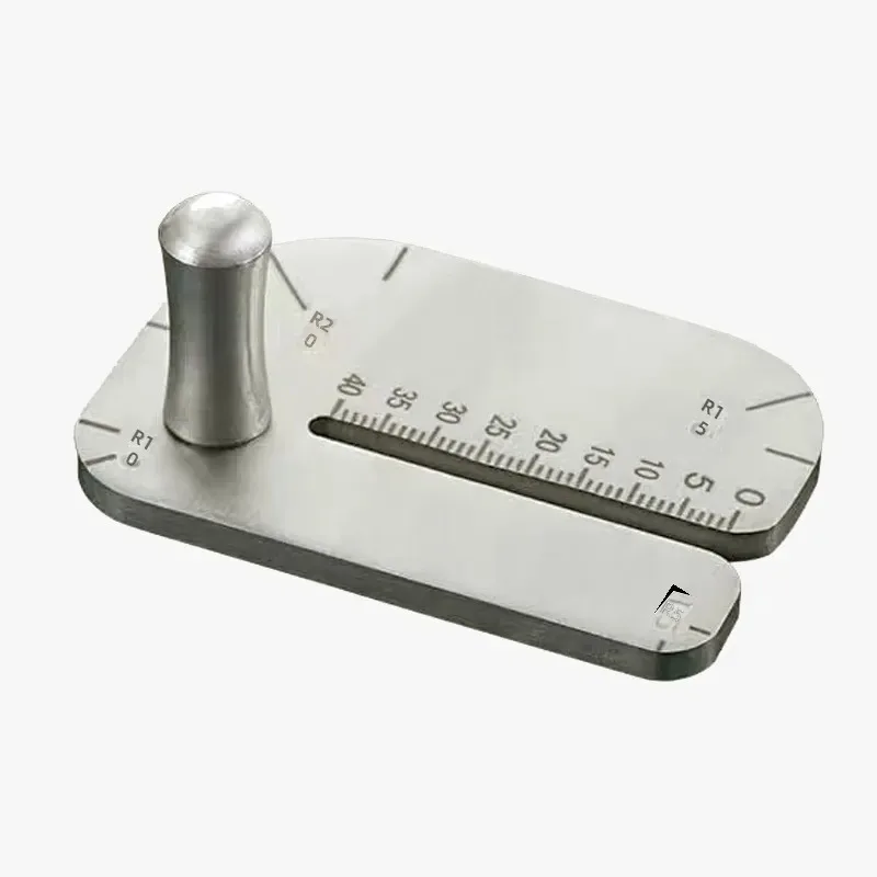 for Stainless Steel Leather Puller DIY Manual Cutting European Oblique Flat Ling Method Punching Auxiliary Pressing Tool