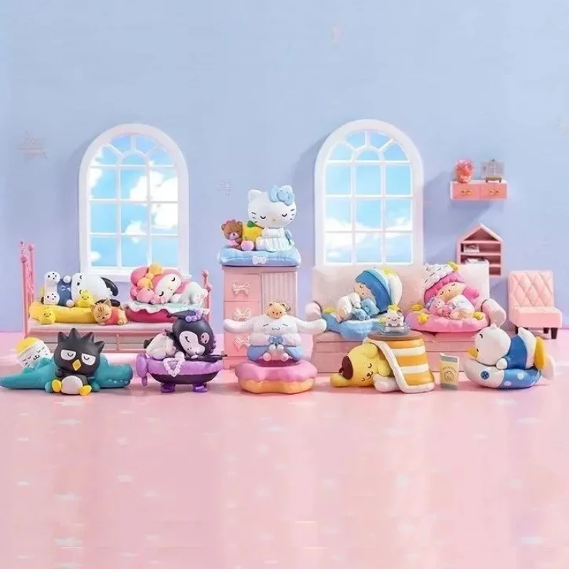 Каваи Санрио мультфильм персонаж моя мелодия Куроми hello kitty cinnamoroll сон серия фигурка милое украшение для рабочего стола праздничный подарок
