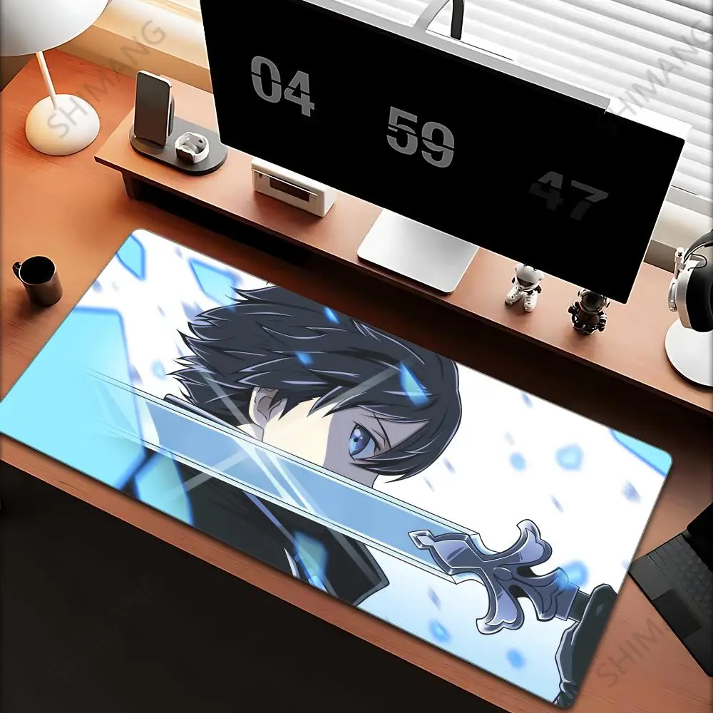

AAA S Sword Art Online Mouse Pad Desk Mouse Pad Cute HD Desk Pad Extended Gaming Keyboard Mats Large 100x50cm XXL Gamer Mousepad