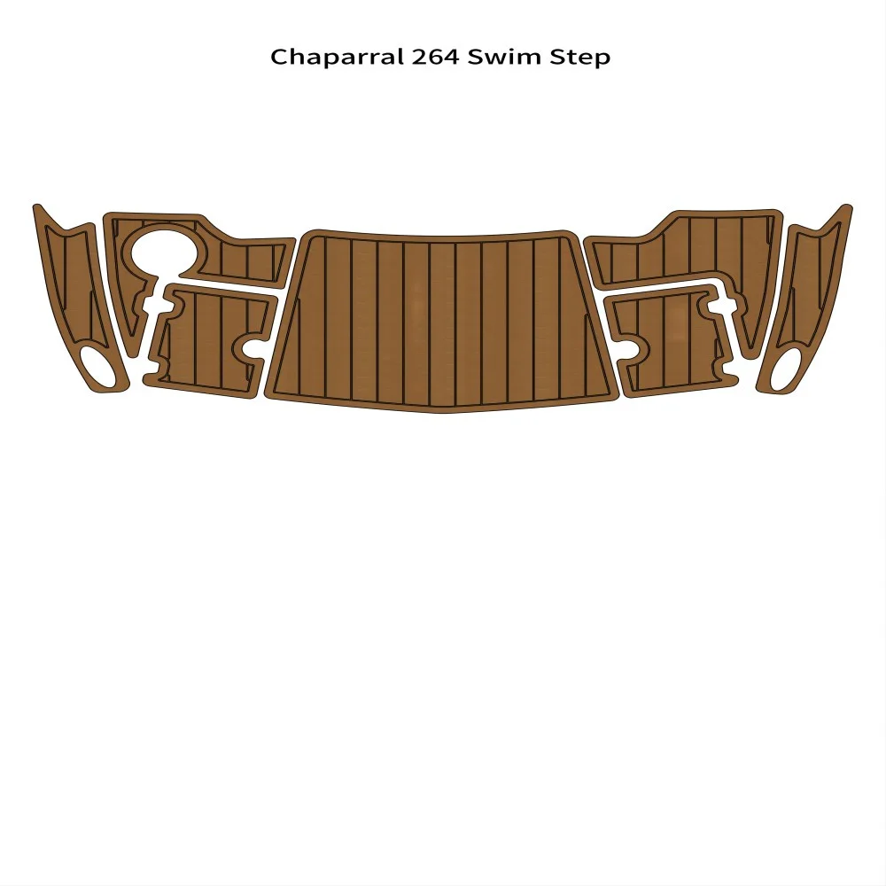 

Chaparral 264 Swim Step Platform Boat EVA Foam Faux Teak Deck Floor Pad Mat SeaDek MarineMat Gatorstep Style Self Adhesive