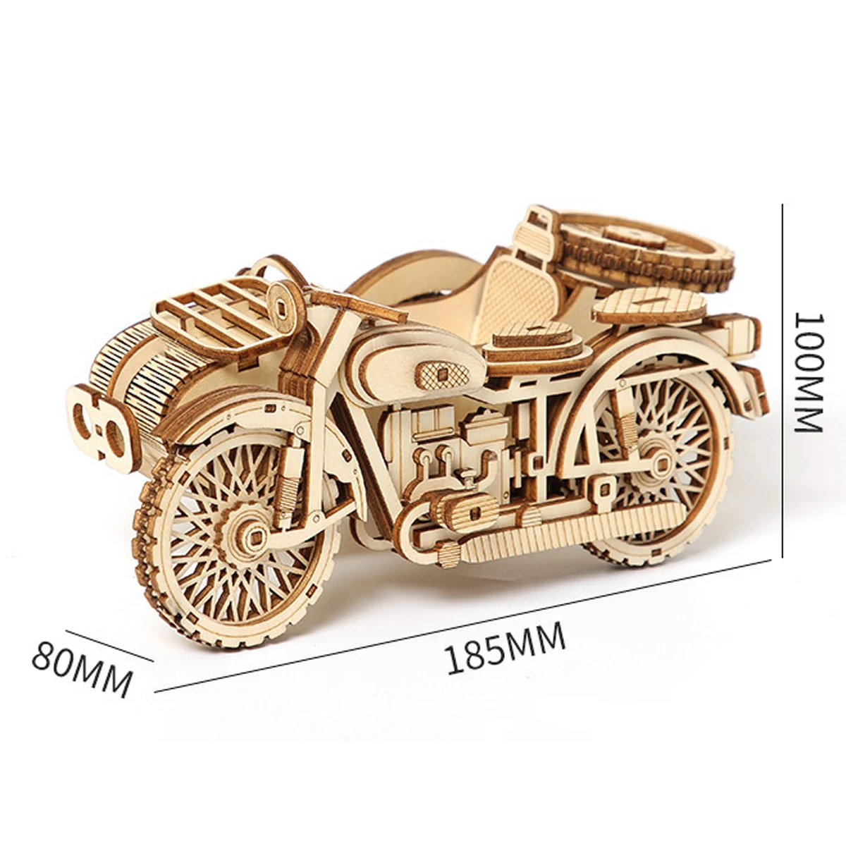 Tricycle 3D Wooden Puzzle Scale Model,DIY Model Kit, Handcraft Gift,Home Decoration,Mechanical Model Kit, Building Toy