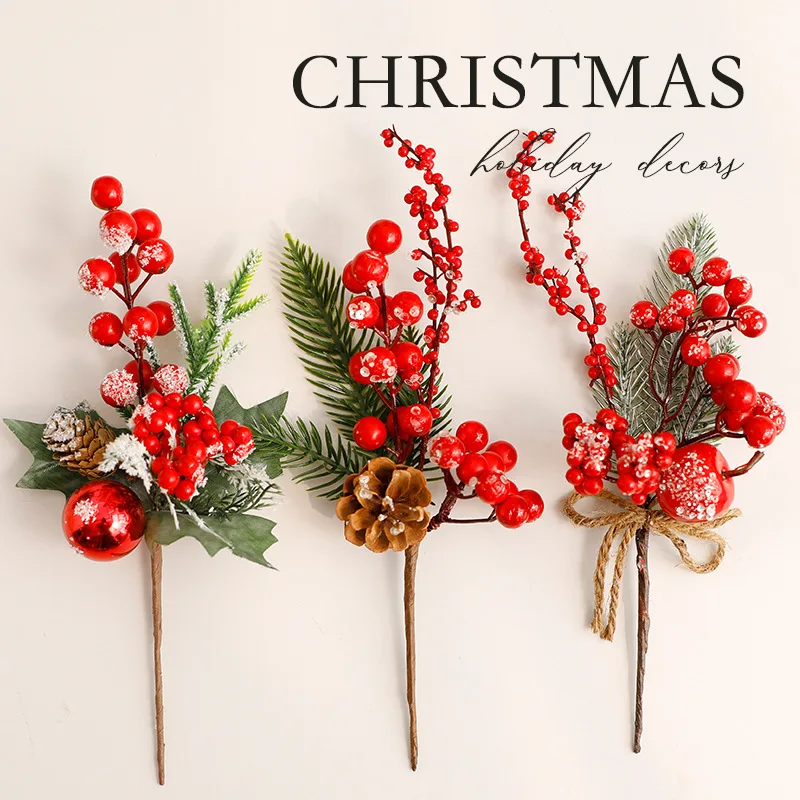 

Christmas Decoration 2025 Christmas Bouquet Berry Branches DIY Christmas Branches and Pinecone Gold Branches Christmas Decoratio
