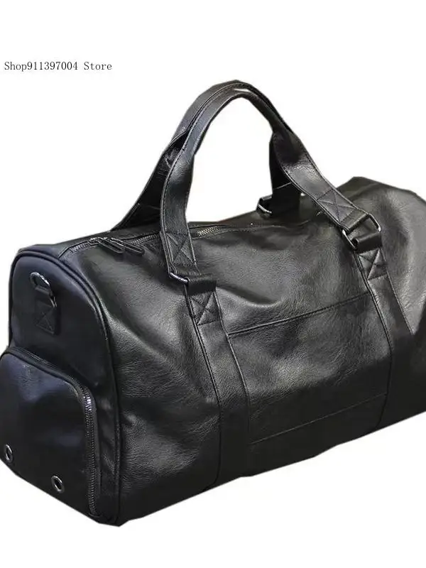 Gymnasium Yoga Sports Cowhide Business Travel Commuter Handbag Men