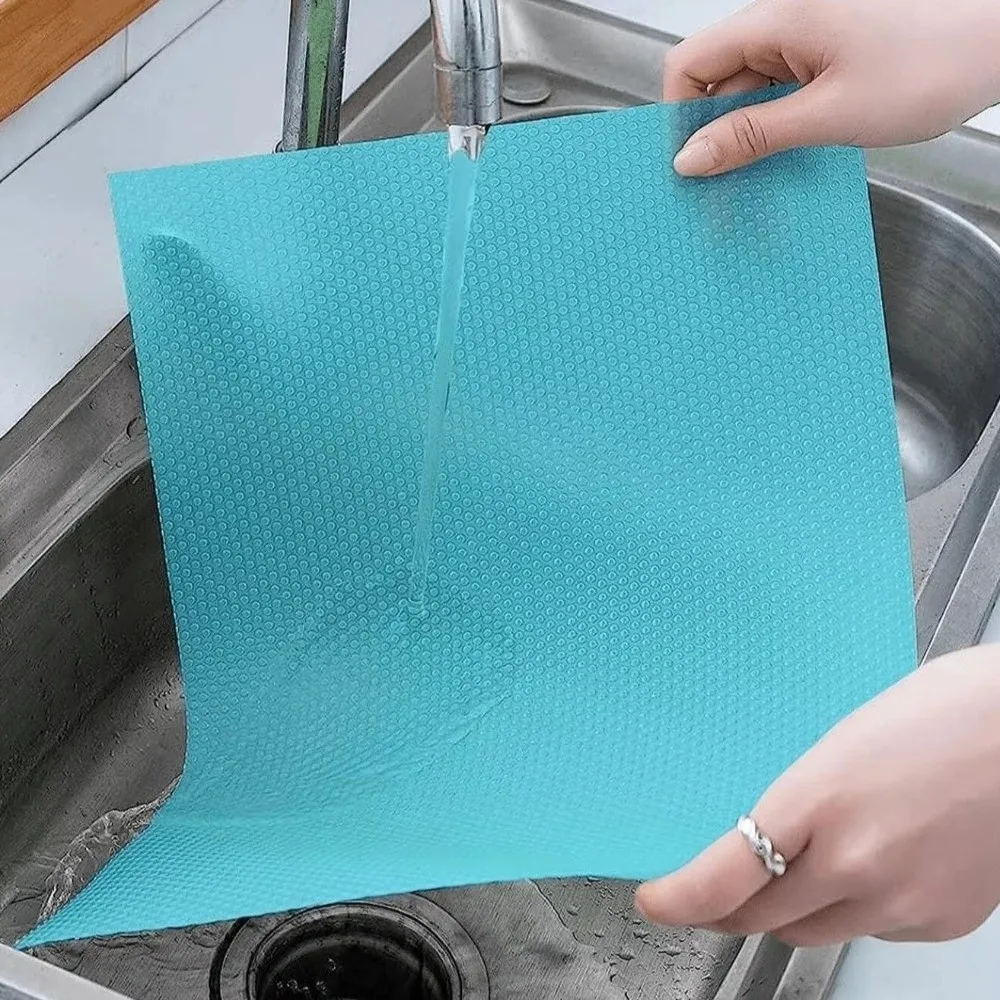 

Anti-oil Refrigerator Liner Mat Washable Mildew EVA Waterproof Fridge Mat Heat-insulat Kitchen Pad Glass Shelf Cabinet Drawer