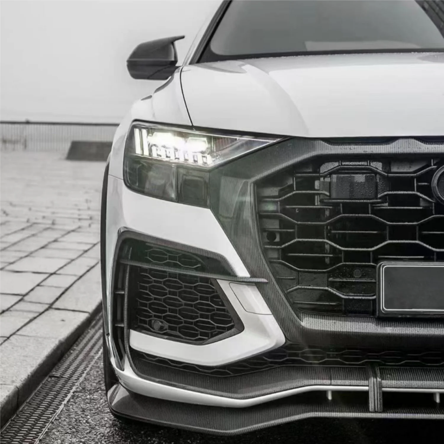 

2026 High Quality Covered Rearview Mirror Cover Suitable For Audi Rsq8 Sq8 Q8 Abt Rearview Mirror Cover