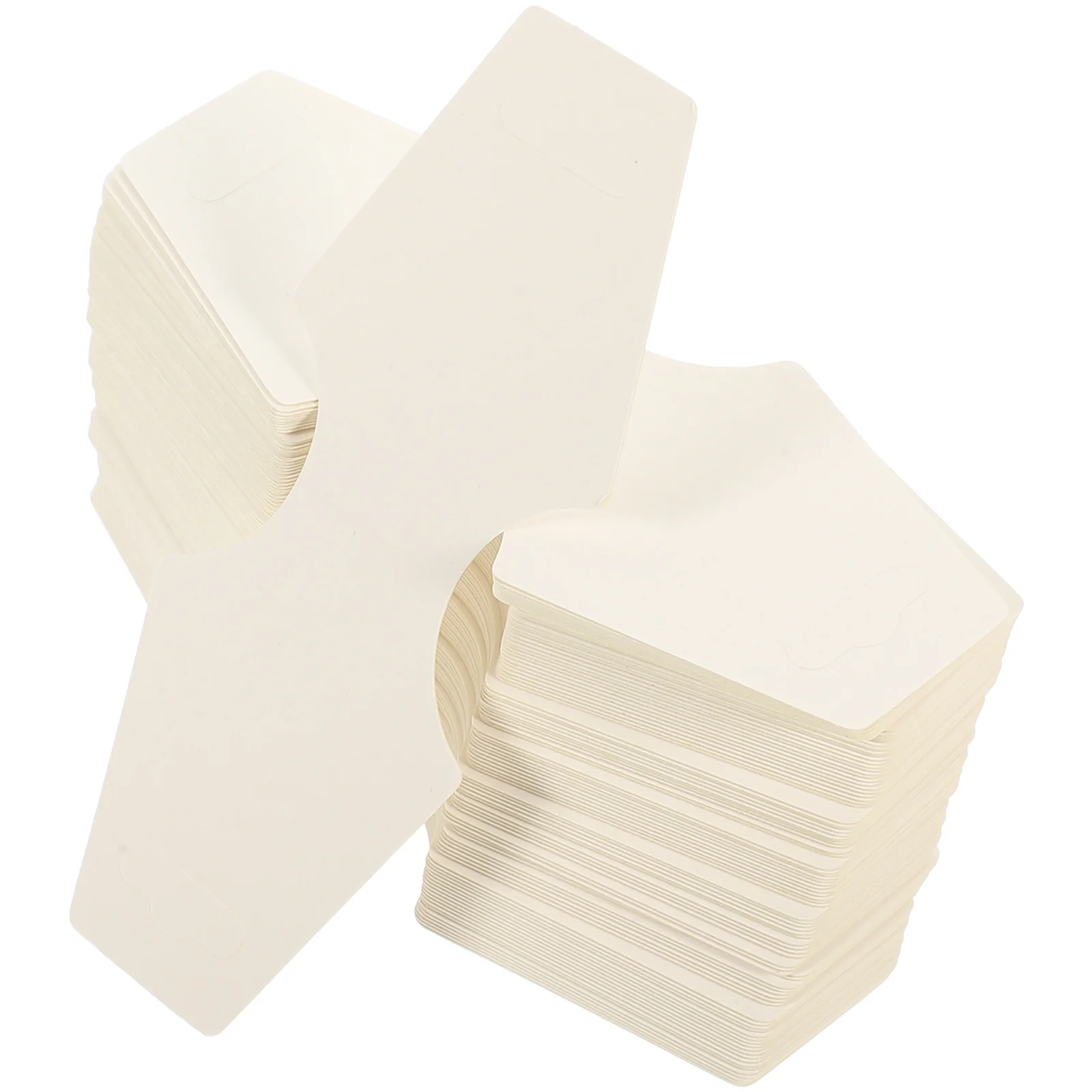 

100Pcs Jewelry Display Cards Blank Kraft Paper Earring Cards for Selling DIY Accessories Display and Storage Solution Light