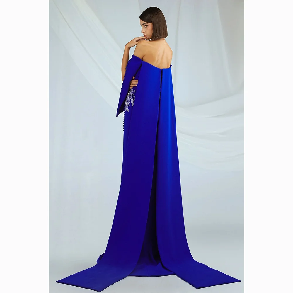 Op maat gemaakte off-the-shoulder lange avondjurken Elegante formele gelegenheid galajurken 2025, dij split tot de grond galajurken