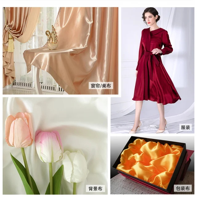 0.5m/1m/2m Satin Fabric Lining Soft and Shiny Silk-Like Material,for Clothing and Lining, Garments, DIY Craft, and Gift Wrapping 6 0.5m/1m/2m Satin Fabric Lining Soft and Shiny Silk-Like Material,for Clothing and Lining, Garments, DIY Craft, and Gift Wrapping 6