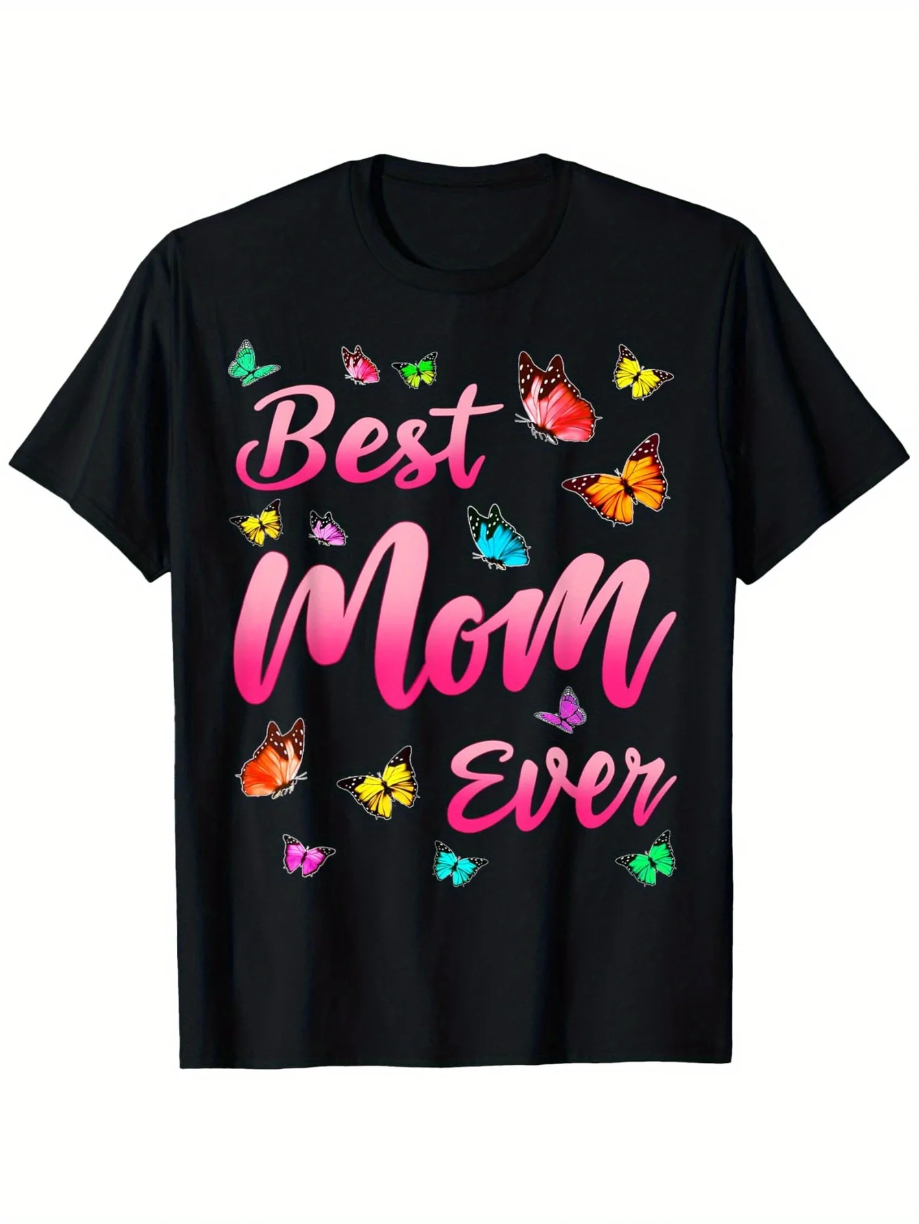 

Mother's Day "Best Mom Ever" T-Shirt - Black Gift for Daughter/Mom