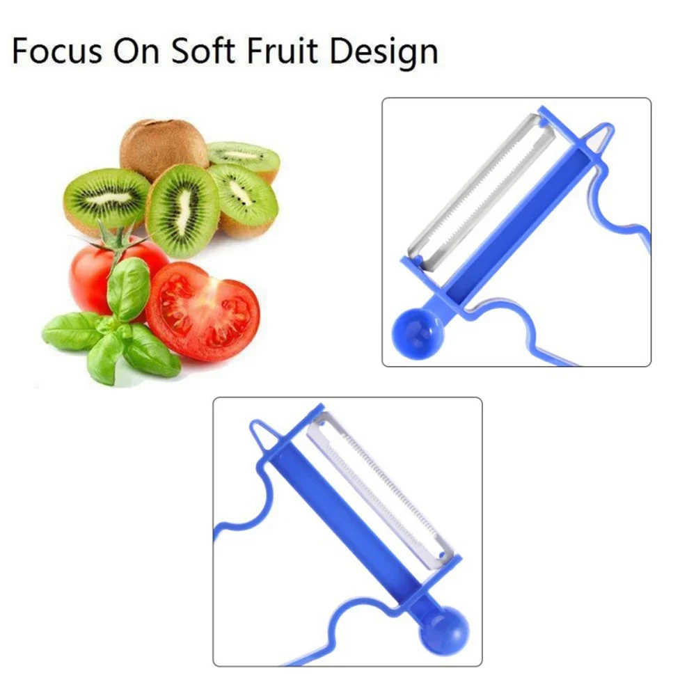 3pcs Vegetable Peeler Stainless Steel Blade Swivel Slicer Julienne Cutter Potatoes Carrots Grater Noodles Shredder Tools Set