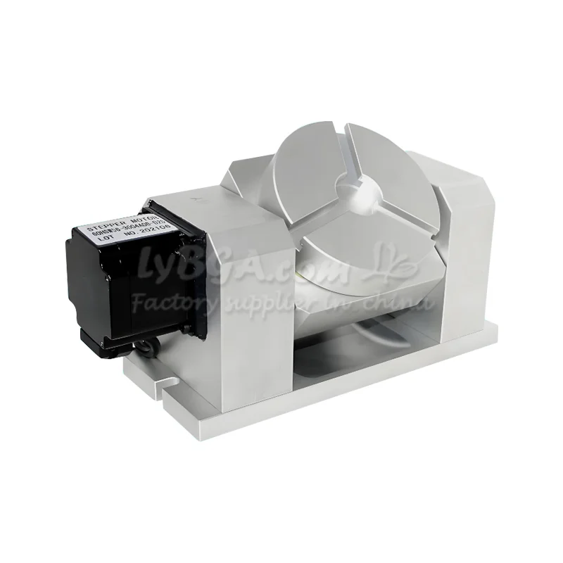 Fresadora de eixo rotativo CNC personalizada caixa de controle harmônico 17-50 Φ110mm Relação de desaceleração 50:1 mesa de trabalho rotativa