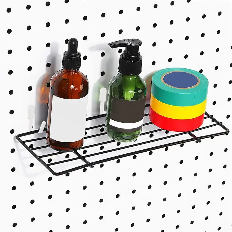 20pcs Peg Board Hook Plastic Rack Rack Shelfss Hook Single Hook Storage Board Kitchen Study Hole Plate Shelving Hooks Litter Box