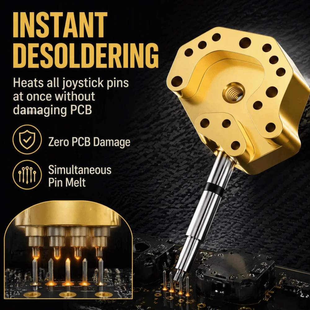 C245 Rapid Heating Soldering Iron Tip Lightweight Design Adapter Included Joystick Replacement Tip Controller Repair Tool