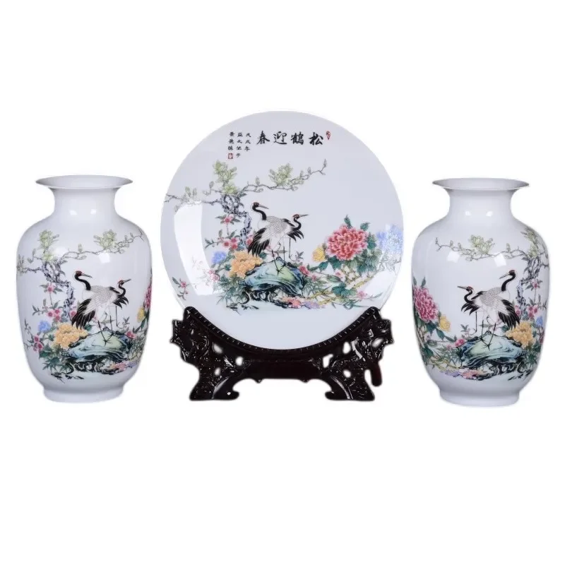 for Songhe Yannian Ceramic Crafts Modern Living Room Home Decorations Ornaments Entrance Bogu Rack TV Cabinet Vase