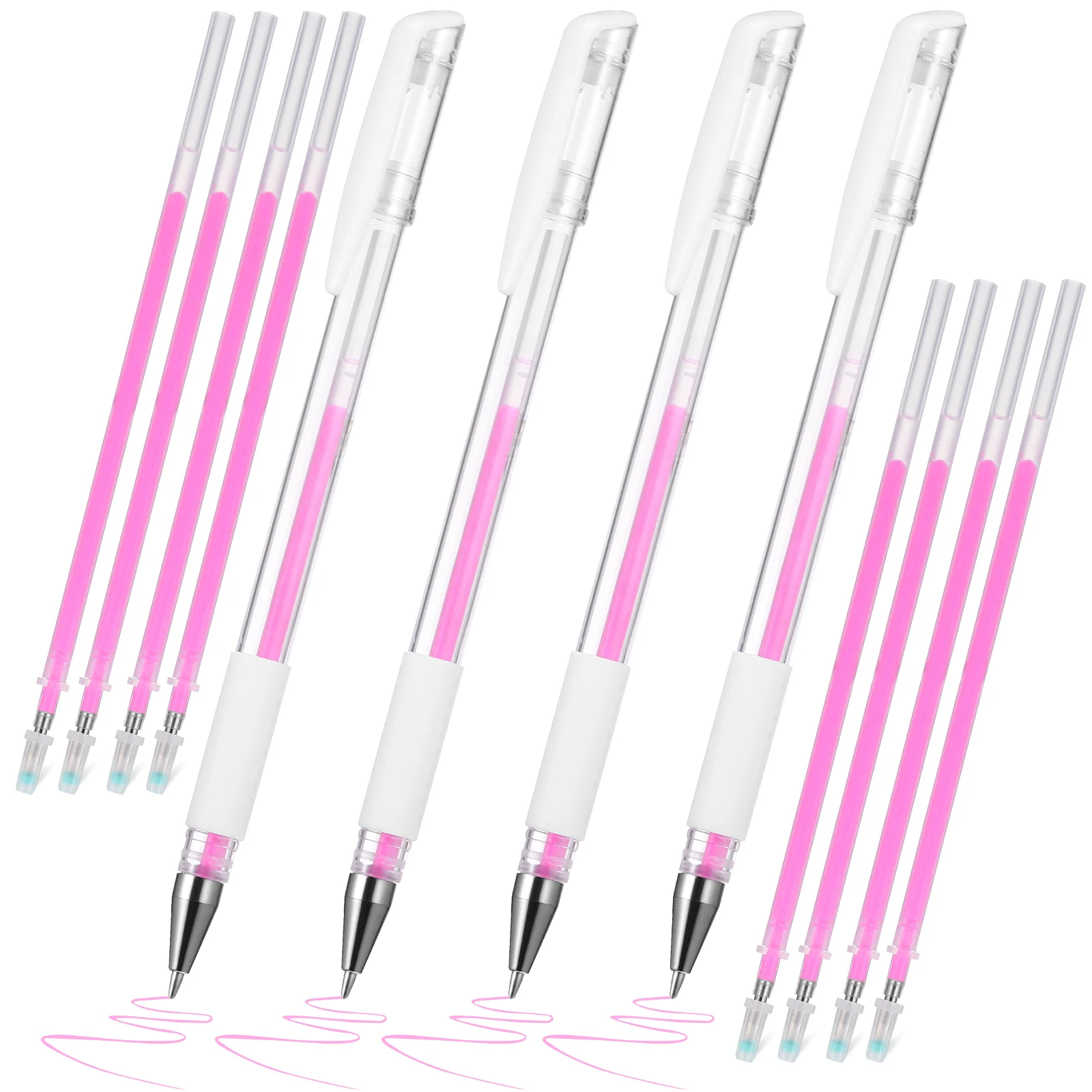 

Tattoo Marker Pink 4 Pens 8 Cores Skin Tool Brow Tinting Kit Eyebrow Position Surgery Tattooing Mapping Plastic Pencils