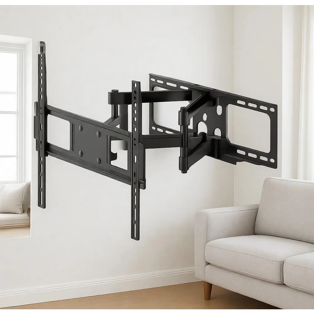 

Универсальный настенный кронштейн с полным диапазоном движения для телевизоров от 26 до 70 дюймов, поворотный и наклонный кронштейн, выдерживает до 100 фунтов.