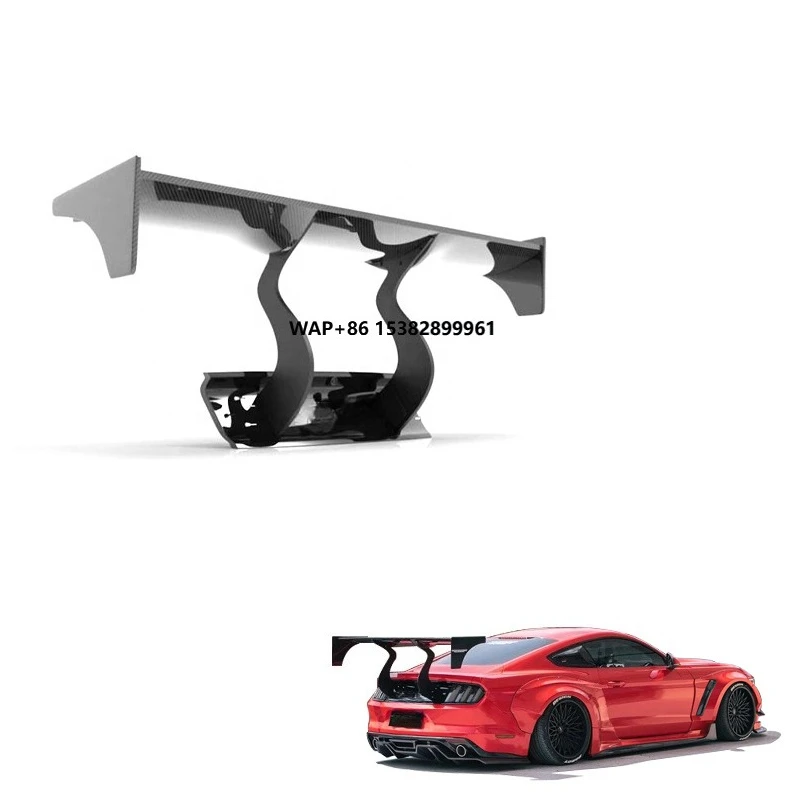 Automotive Airfoil Mustang Modified Robot GT Rear Trunk Wind Spoiler Carbon Fiber Tail Wing for Mustang Rear Spoiler Wind