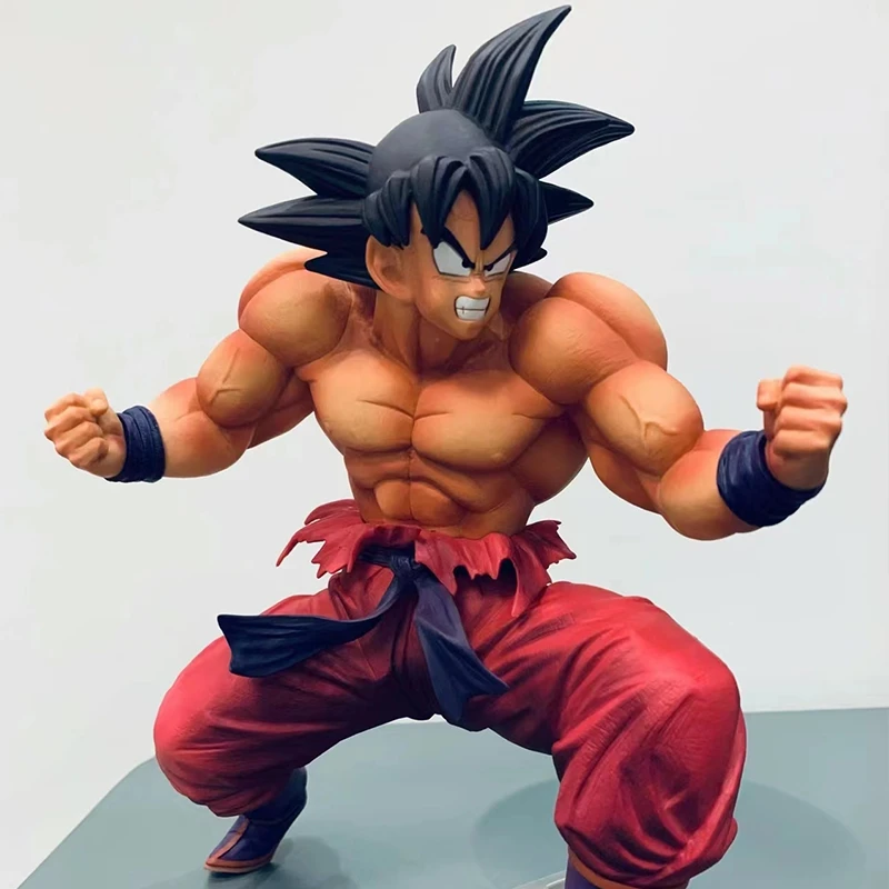 21cm Dragon Ball Z Son Goku Anime Figure Kaioken Action Figurine Pvc Statue Collection Model Decoration Ornaments Toys Gift