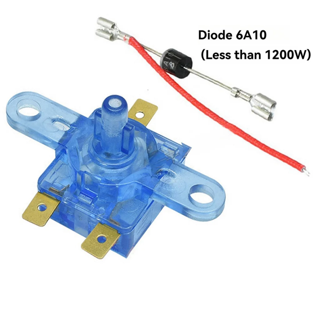 Interruptor de termostato de 3 pies 250v10A, interruptor de engranaje de temperatura del calentador/diodo para calentador eléctrico, accesorios para calentador de chimenea