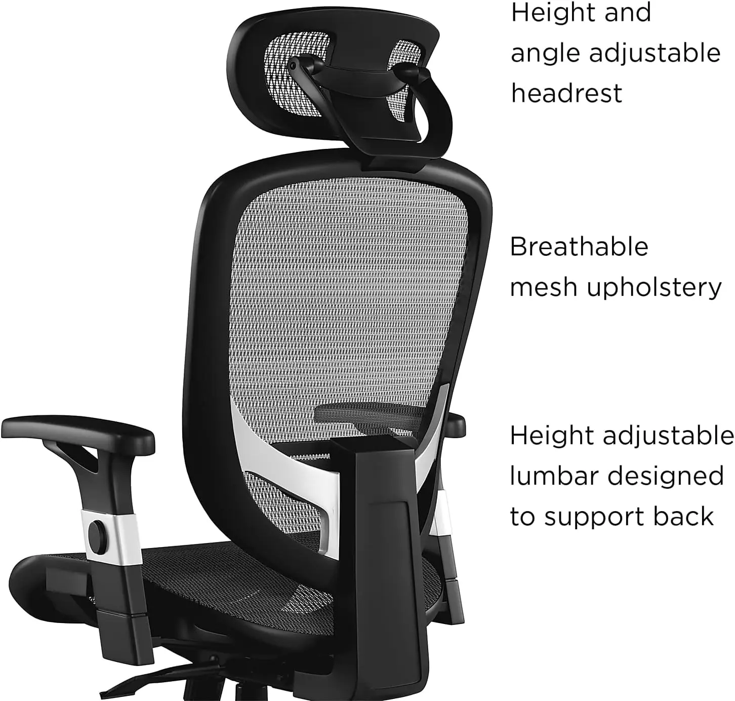 Flexfit Hyken Mesh Task Chair, Charcoal Gray, 2/Pack (Un59464V-Ccvs)