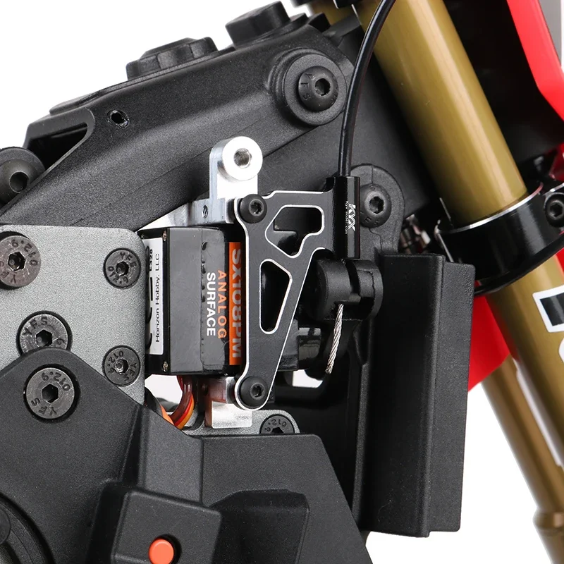 KYX Racing CNC cubierta de montaje Servo de aluminio actualizaciones piezas accesorios para motocicleta 1/4 RC Losi Promoto-MX