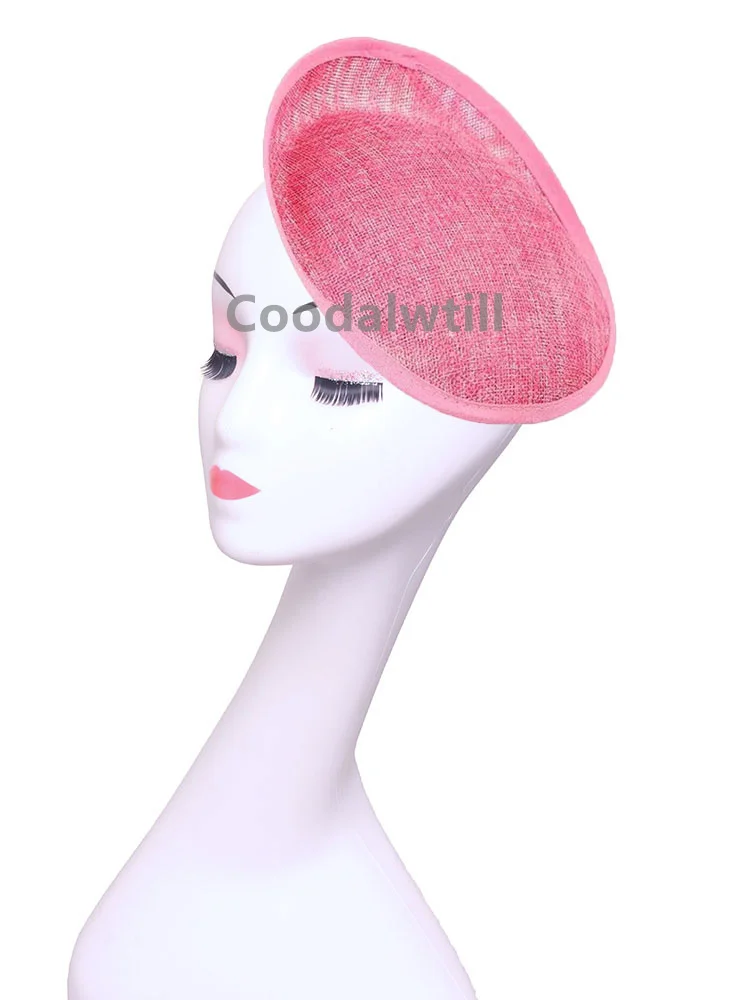 20*18 سنتيمتر البرتقال الفاسناتور قاعدة السيدات ديربي قبعات قبعة لوازم DIY بها بنفسك إكسسوارات الشعر العروس الزفاف الفاسناتور قواعد قبعة الحرفية #4