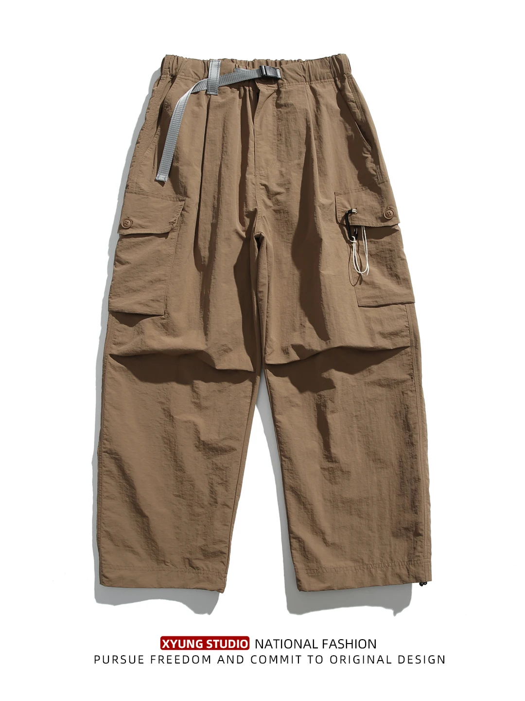 

Мужские повседневные брюки для активного отдыха, весенне-осенние, свободного кроя, с множеством карманов, в стиле американских парашютистов